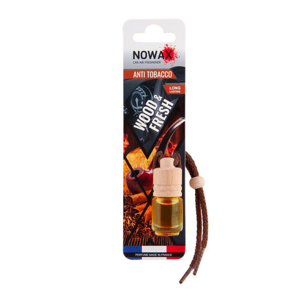 

Ароматизатор автомобильный подвесной Nowax Wood Fresh Anti Tobacco жидкость (NX07701)