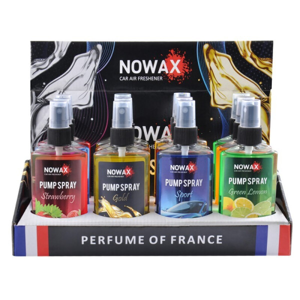 

Ароматизатор Nowax Pump Spray 75 мл Микс 2 12 шт в упаковке (NX07530)