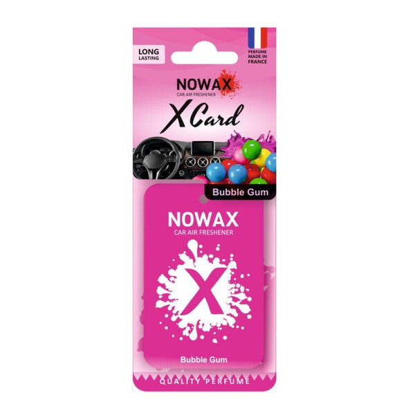 

Ароматизатор на зеркало NOWAX X Card Bubble Gum (NX07540)