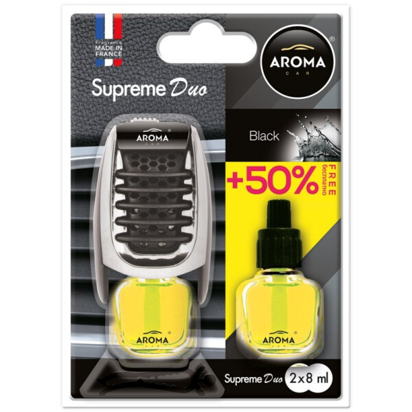 

Ароматизатор Aroma Car Supreme DUO Slim 8 мл Black