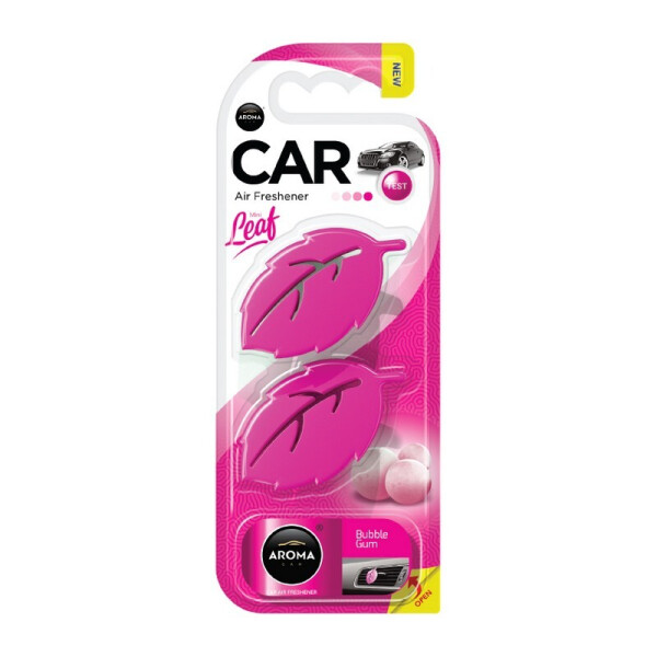 

Ароматизатор на дефлектор Aroma Car Leaf 3D Mini Bubble gum (83130)