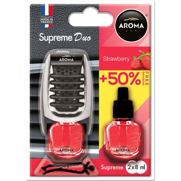 

Ароматизатор Aroma Car Supreme DUO Slim 8 мл Strawberry Клубника