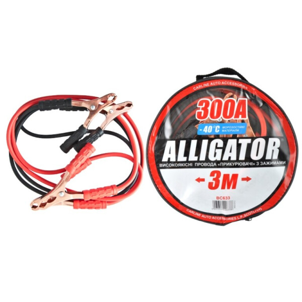 

Пусковые провода ALLIGATOR BC633 CarLife 300A 3м сумка