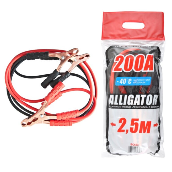 

Пусковые провода ALLIGATOR BC623 CarLife 200A 2,5м пакет