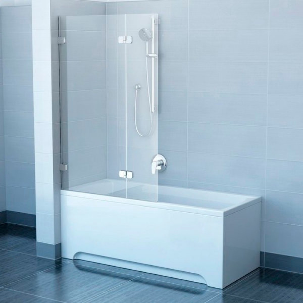 

Шторка для ванны RAVAK BVS2-100 R Хром TRANSPARENT, 7UPA0A00Z1