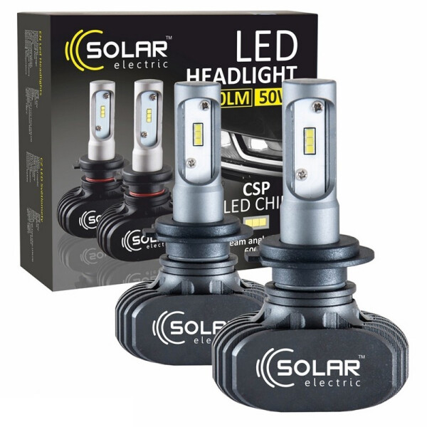 

Светодиодные лампы SOLAR H7 12/24V 6000K 4000Lm 50W Seoul CSP (8107)