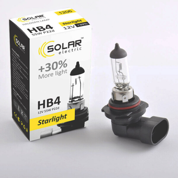 

Галогеновая лампа SOLAR HB4 +30% 12V 1206