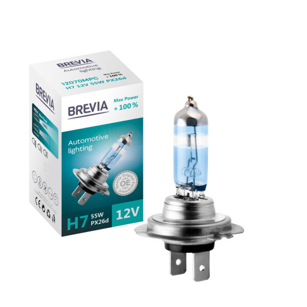 

Галогеновая лампа BREVIA H7 MAX POWER +100% 12070MPC