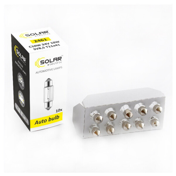 

Галогеновая лампа SOLAR C10W 24V 2461