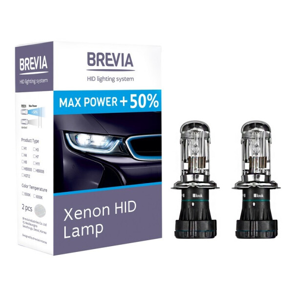 

Ксеноновые лампы BREVIA H4 5500K Max Power +50% (12450MP)