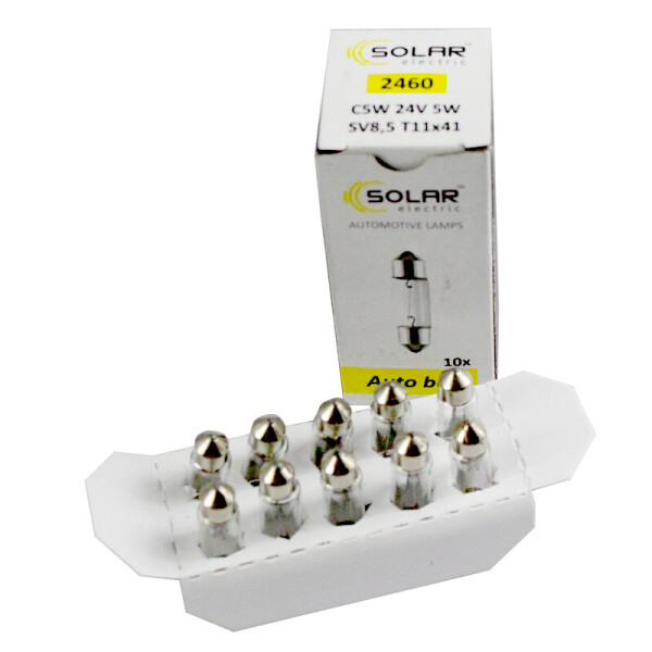 

Галогеновая лампа SOLAR C5W 24V 2460
