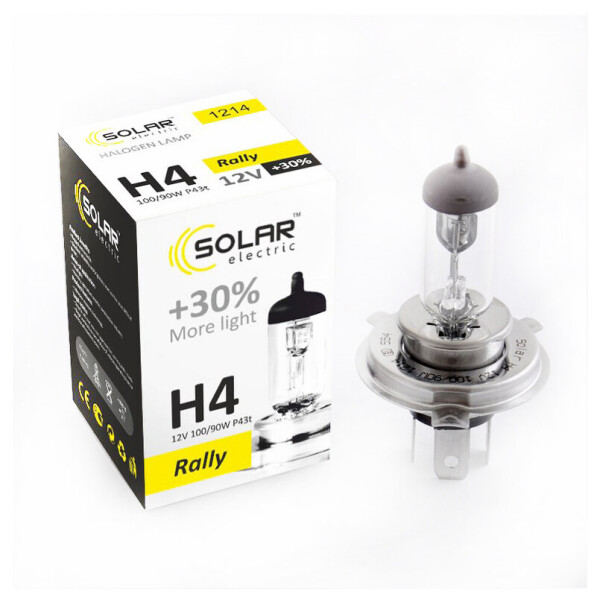 

Галогеновая лампа SOLAR H4 +30% 12V 1214