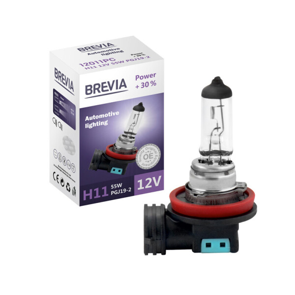 

Галогеновая лампа BREVIA H11 POWER +30% 12011PC