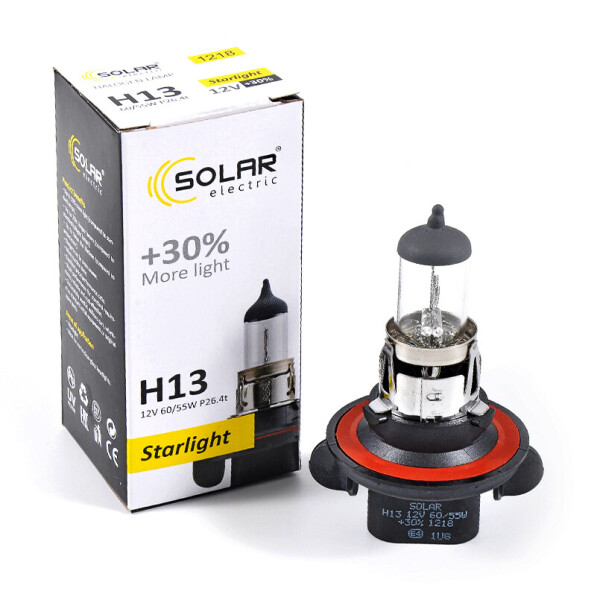 

Галогеновая лампа H13 Solar StarLight +30% 3200 K 12V (1218)