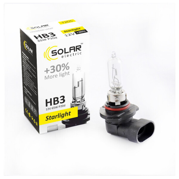 

Галогеновая лампа SOLAR HB3 +30% 12V 1205