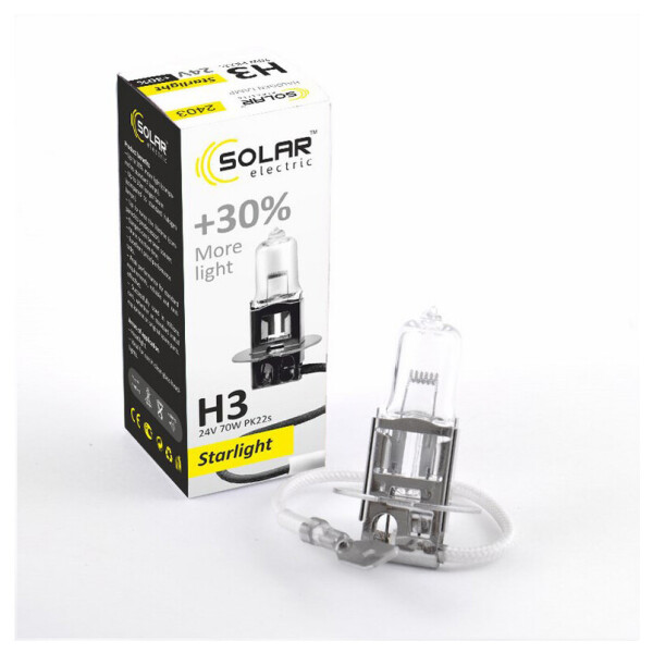 

Галогеновая лампа SOLAR H3 +30% 24V 2403