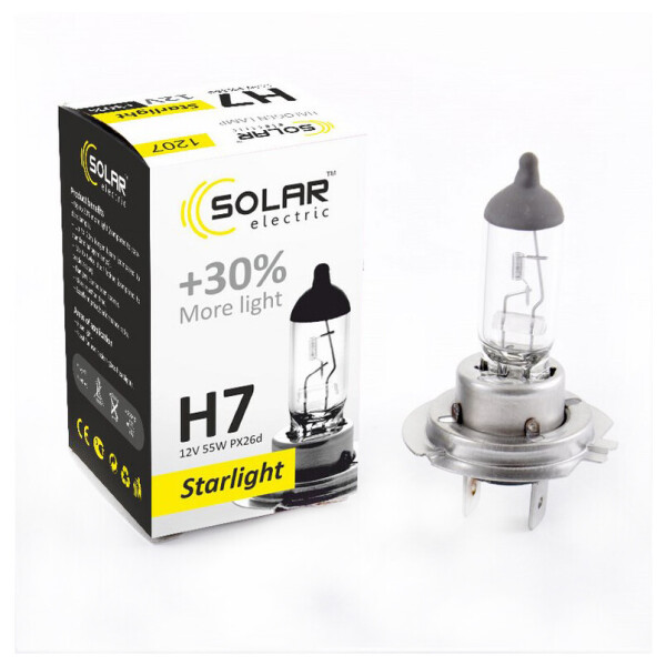 

Галогеновая лампа SOLAR H7 +30% 12V 1207
