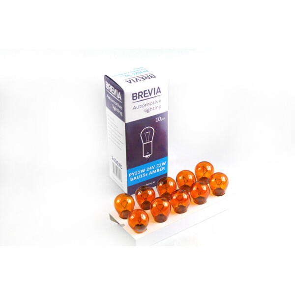 

Галогенная лампа BREVIA PY21W Amber 24V 21W 24302C