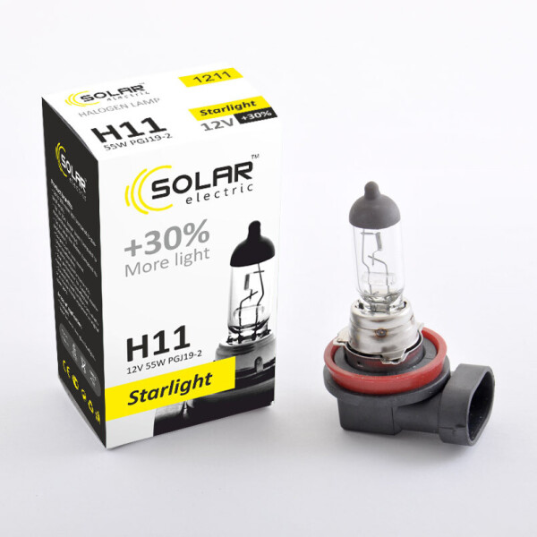 

Галогеновая лампа Solar H11 StarLight +30% 70W 24V (2411)