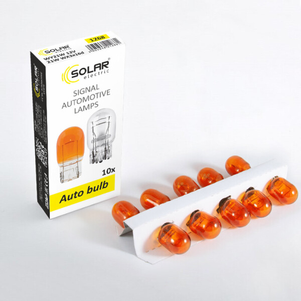 

Галогеновая лампа SOLAR WY21W AMBER 12V W3x16d (1268A)