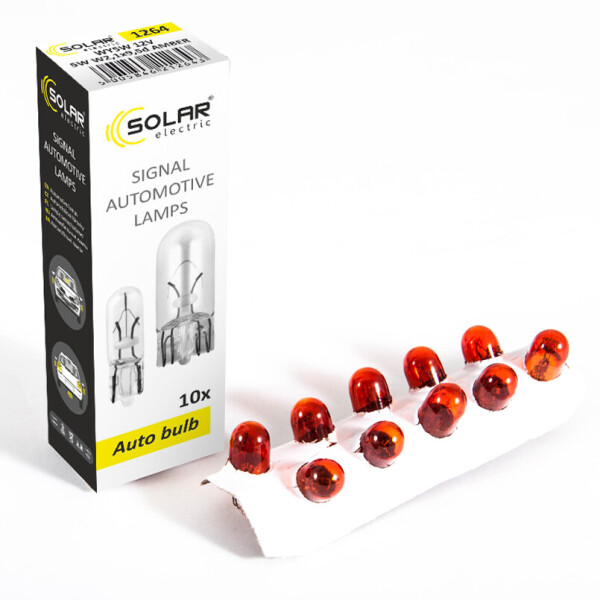 

Галогеновая лампа SOLAR WY5W Amber 12V (1264)