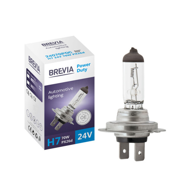 

Галогеновая лампа BREVIA H7 POWER DUTY 24070PDC
