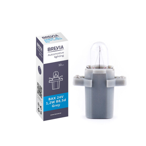 

Галогенная лампа BREVIA B8.5d BAX Grey 24V 1.2W 24321C