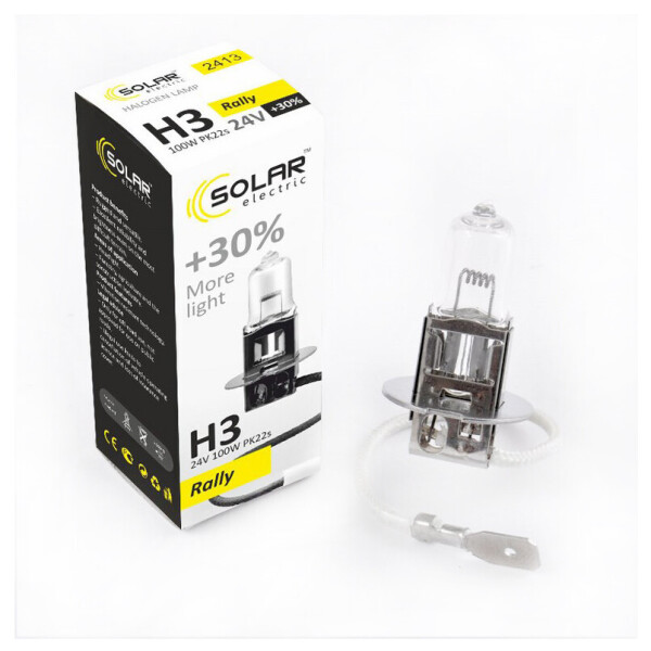 

Галогеновая лампа SOLAR H3 +30% 24V 2413