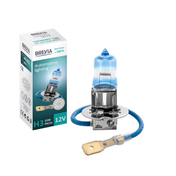 

Галогеновая лампа BREVIA H3 MAX POWER +100% 12030MPC