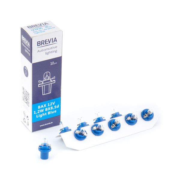 

Галогенная лампа BREVIA BX8.5d BAX Light Blue 12V 1.2W 12323C