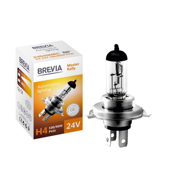 

Галогеновая лампа BREVIA H4 MASTER RALLY 24040MRC