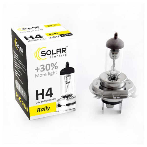 

Галогеновая лампа SOLAR H4 +30% 24V 2414