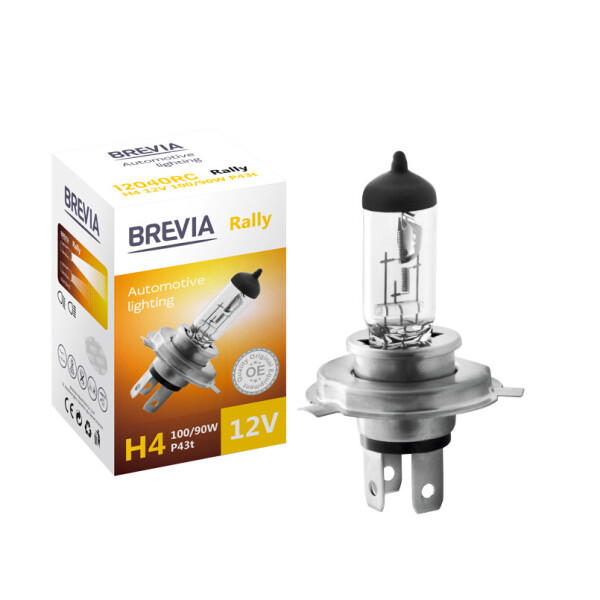 

Галогеновая лампа BREVIA H4 RALLY 12040RC