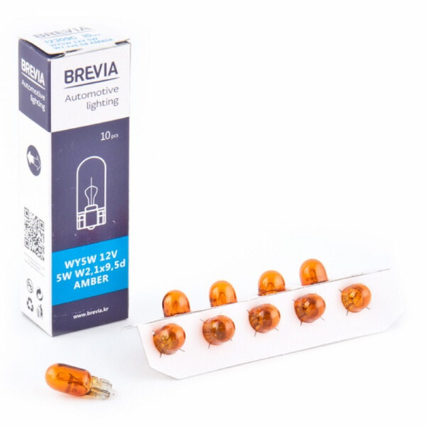 

Галогенная лампа BREVIA WY5W AMBER 12V 5W 12309C
