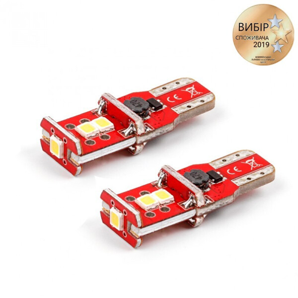 

Светодиодная автолампочка Carlamp Canbus с обманкой T10 200Лм 6000К 10-14В (3GS5-T10-W)