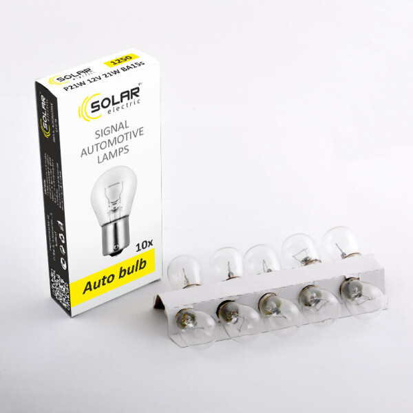 

Галогеновая лампа SOLAR P21W 12V (1250)