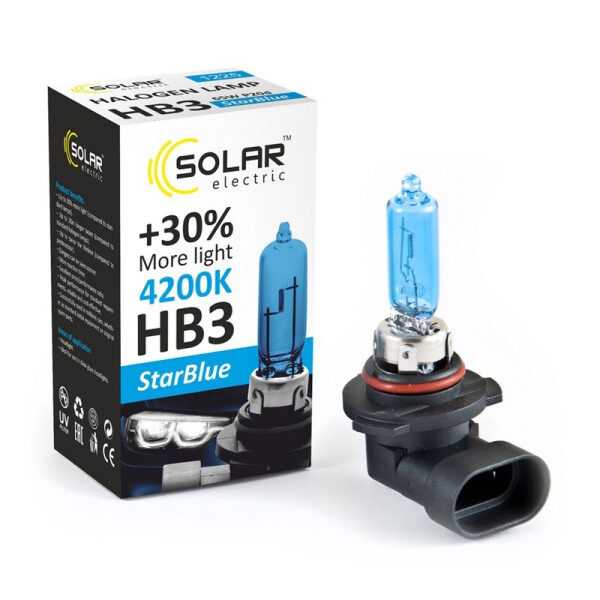 

Галогеновая лампа Solar HB3 12V 65W P20d StarBlue 4200K (1225)