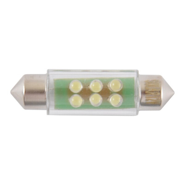 

Автолампы светодиодные Solar 24V SV8.5 T11x39 6leds white