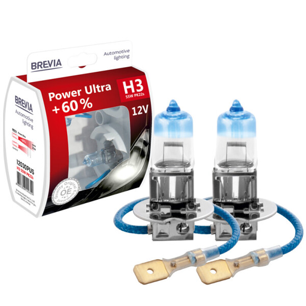 

Галогеновые лампы BREVIA H3 POWER ULTRA +60% 12030PUS