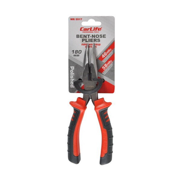 

Плоскогубцы изогнутые Carlife 180 мм 46-58 HRC (WR5517)
