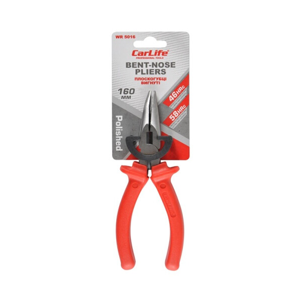 

Плоскогубцы изогнутые Carlife 160 мм 46-58 HRC (WR5016)