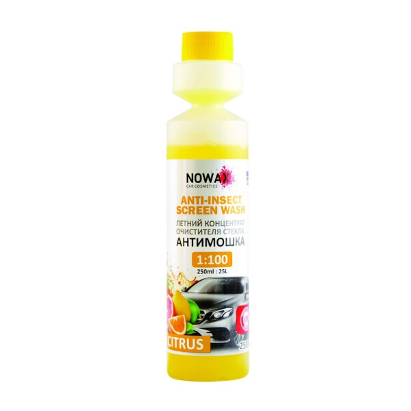 

Омыватель стекла Летний концентрат 250 мл NOWAX Anti-Insect Sreen Wash Citrus (NX25025)