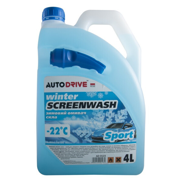 

Омыватель стела зимний -22С 4 л AUTODRIVE Sport с лейкой (AD0123)