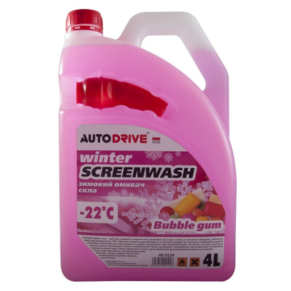 

Омыватель зимний -22 Autodrive "Bubble Gum" с лейкой 4л