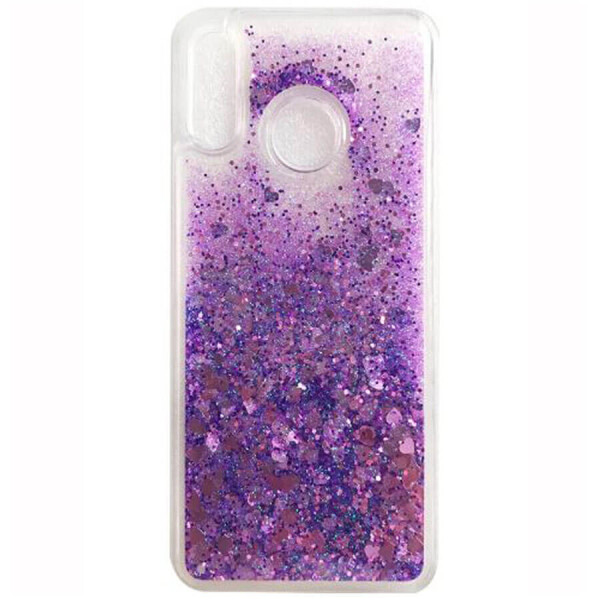 

TPU чехол Liquid hearts для Samsung Galaxy A20s Фиолетовый (116609)