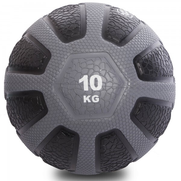 

Мяч медицинский медбол Zelart Medicine Ball FI-0898-10 10кг Grey