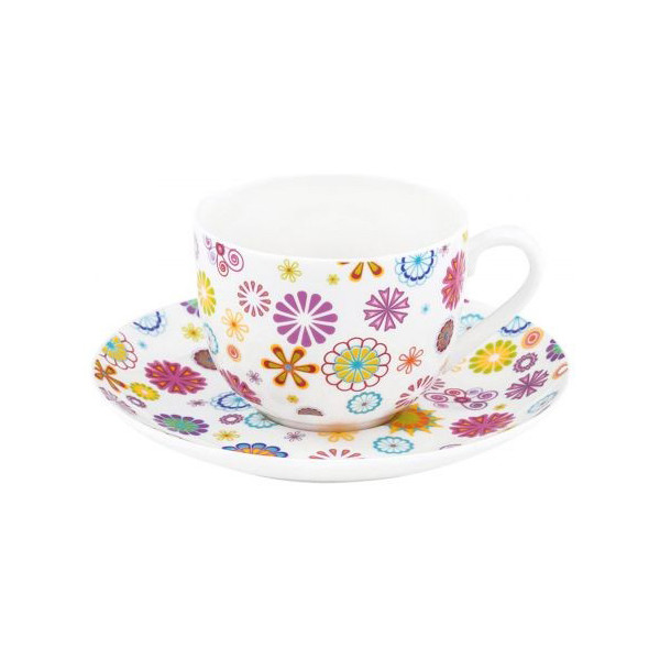 

Чашка с блюдцем для кофе Krauff Blumen 100 мл (21-244-015)
