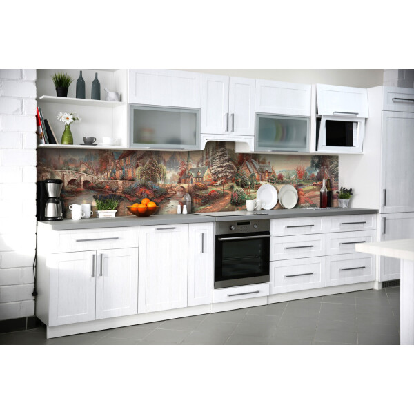 

Наклейки кухонный фартук Zatarga "Домики" 600х3000 мм разные цвета