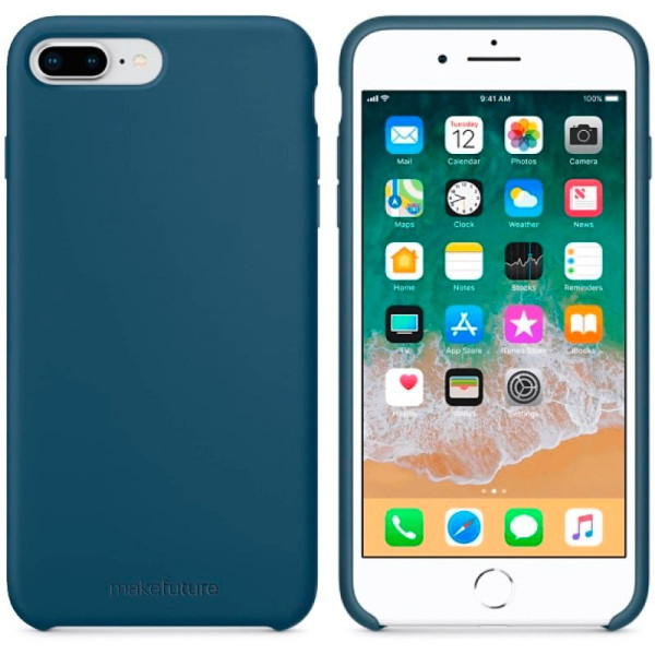 

кейс Makefuture Silicone Apple Iphone 8 Plus Blue