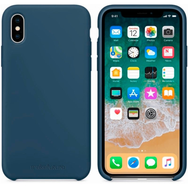 

кейс Makefuture Silicone Apple Iphone X Blue